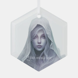 Adorno De Cristal Crear tu propia bruja púrpura