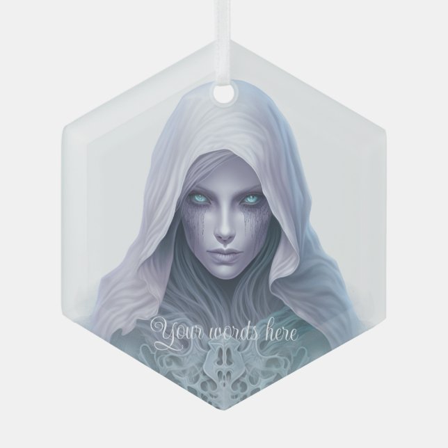 Adorno De Cristal Crear tu propia bruja violeta de cervecero (Anverso)