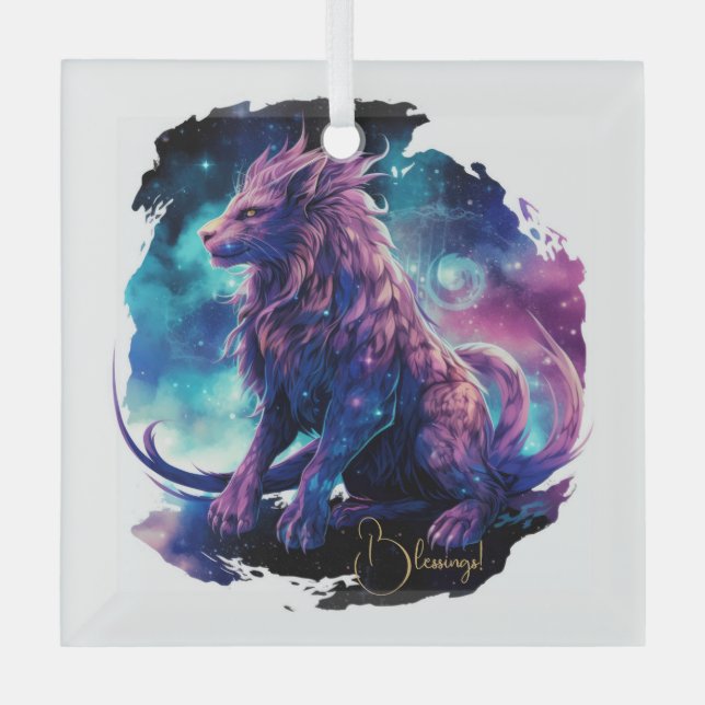 Adorno De Cristal Crear tu propia creatura mítica de fantasía de qui (Anverso)