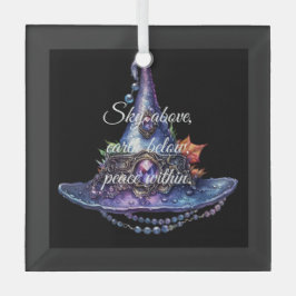 Adorno De Cristal Crear tu propio Gorra de brujas de otoño con guija