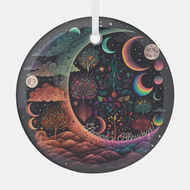 Adorno De Cristal Crear tu propio paraíso planetario mágico (Anverso)