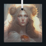 Adorno De Cristal Create Your Own Leo Sun Sign Zodiac Goddess<br><div class="desc">This ornament features magical, mystical artwork that you can customize by personalizing it for annual sacred wheel sabbats & other celebrations. They also make terrific gifts for friends, family & sister witches. Inspired by a desire to help others express themselves: their moods, thoughts, feelings, beliefs – all of the things...</div>