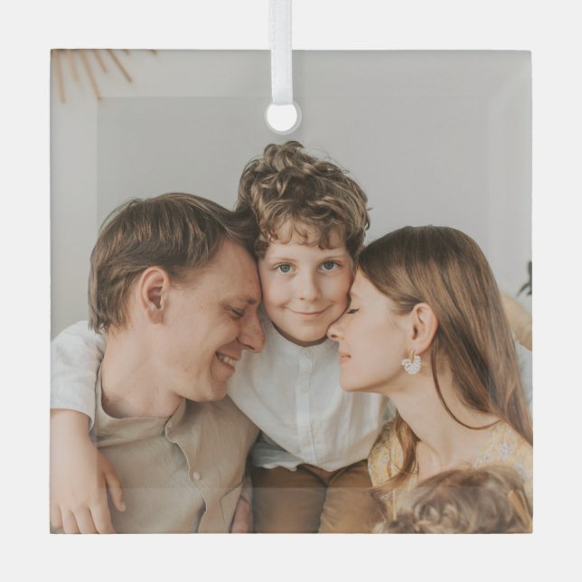 Adorno De Cristal Create Your Own Photo Custom Picture DIY  (Anverso)