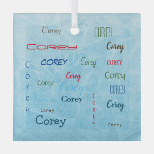 Adorno De Cristal Cualquier nombre personalizado Personalizado de mu