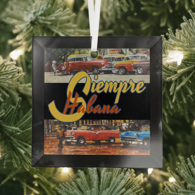 Adorno De Cristal Cuba de La Habana - Siempre La Habana (in situ)