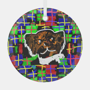 Adorno De Cristal Cubierta de hoyo de aire fresco estilo Labrador de