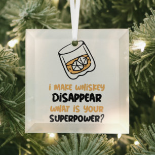 Adorno De Cristal Curioso hago que Whiskey desaparezca