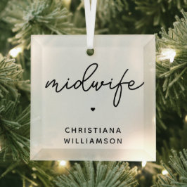 Adorno De Cristal Custom Midwife Appreciation Midwifery Gifts