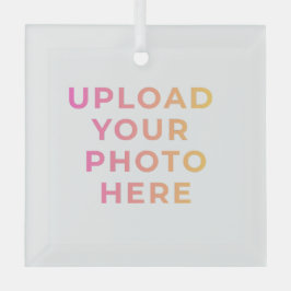 Adorno De Cristal Custom Ornament | Photo, Name & Family Keepsake