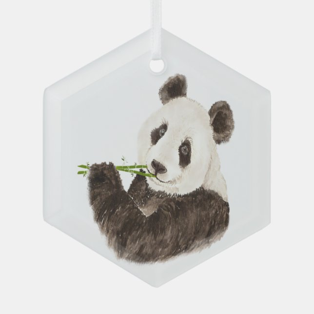 Adorno De Cristal Cute Panda Asian Bear Animal (Anverso)