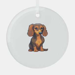 Adorno De Cristal Dachshund 3