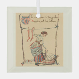Adorno De Cristal Dama Vintage Bonita