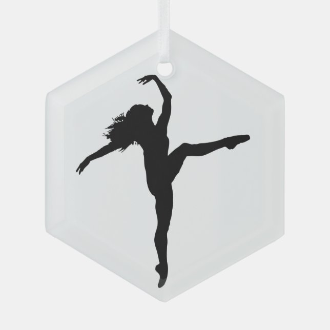 Adorno De Cristal Dance Silhouette Ballet (Anverso)