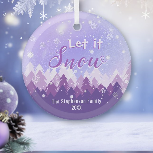 Adorno De Cristal Dejemos que nieve, nieve, la nieve, la navidad (Subido por el creador)