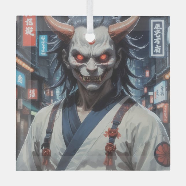 Adorno De Cristal Demon Samurai (Anverso)
