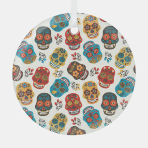 Adorno De Cristal Día de Muertos, sin fisuras.