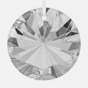 Adorno De Cristal Diamante realista: Cierre de textura 3D