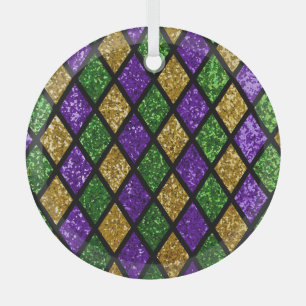 Adorno De Cristal Diamantes de las baldosas, fondo festivo