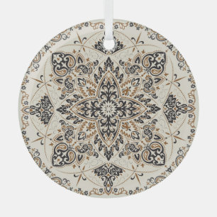 Adorno De Cristal Diseño de seda impreso Paisley Bandana