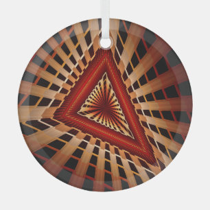 Adorno De Cristal Diseño gráfico fractal moderno de red de fantasía