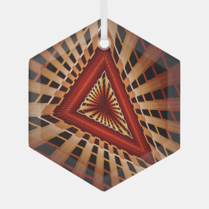 Adorno De Cristal Diseño gráfico moderno de fractal de red de fantas