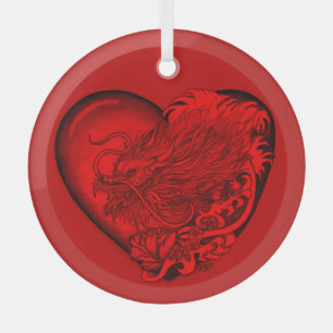 Adorno De Cristal Dragon Heart