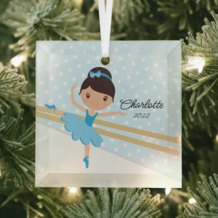 Adorno De Cristal Dulce Bailarina Baile de Ballet Navidad