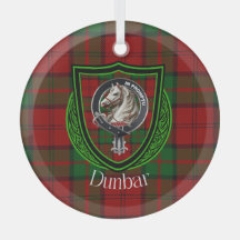 Dunbar Scottish Clan Tartán y Escudo