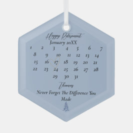 Adorno De Cristal Dusty Blue Pagoda Jubilación de Árbol de Navidad