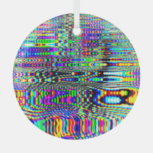 Adorno De Cristal Efectos digitales: diseño abstracto multicolor