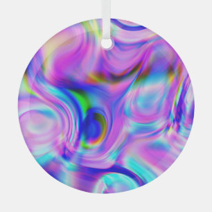 Adorno De Cristal Efectos digitales: patrón abstracto multicolor.