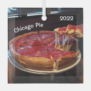 Adorno De Cristal El Piso Profundo de Chicago Pie