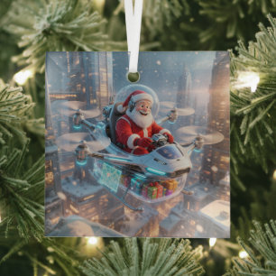 Adorno De Cristal El Santa Claus de Ciencia Ficción Más Genial