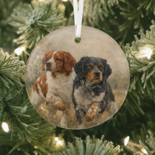Adorno De Cristal El spaniel de Bretaña