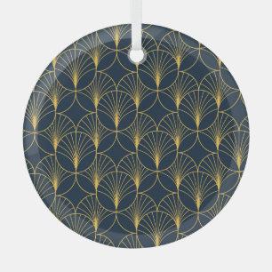 Adorno De Cristal Elegancia Art Deco: Motivos de fans
