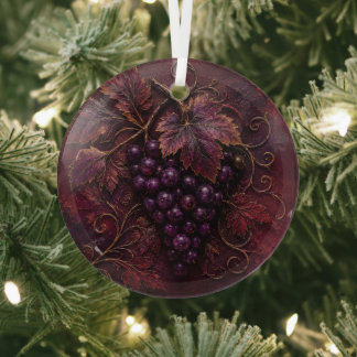 Adorno De Cristal Elegancia del Viñedo Real