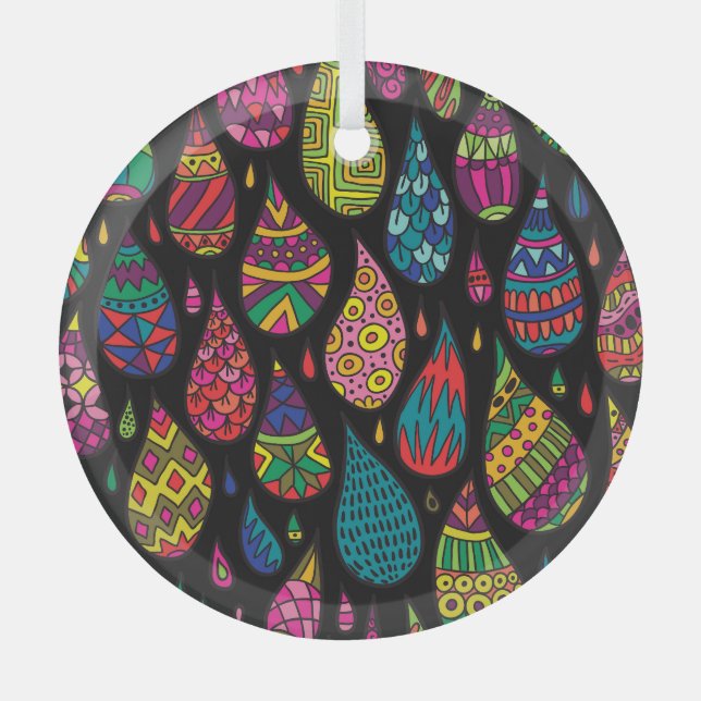 Adorno De Cristal Elegancia floral, fondo abstracto. (Anverso)