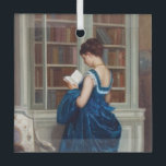 Adorno De Cristal Elegant Victorian Woman Reading in Library<br><div class="desc">Step into a timeless moment of quiet elegance with this stunning vintage-style artwork featuring a refined woman absorbed in reading within a richly detailed library setting. Dressed in a luxurious deep blue Victorian gown, she embodies grace, intellect, and classic femininity. Perfect for lovers of literature, history, and romantic interiors, this...</div>