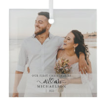 Elegante 1er Navidad Casados como Sr y Sra Foto