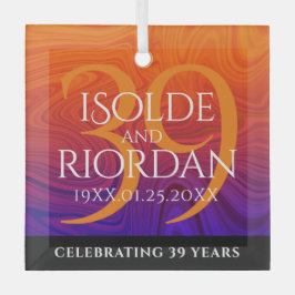 Adorno De Cristal Elegante celebración del Aniversario del Boda Agat