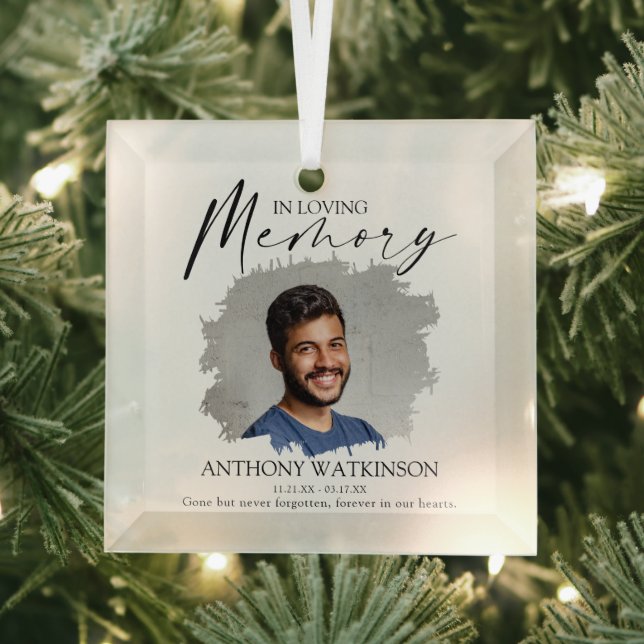 Adorno De Cristal Elegante Foto en Memoria Foto (in situ)