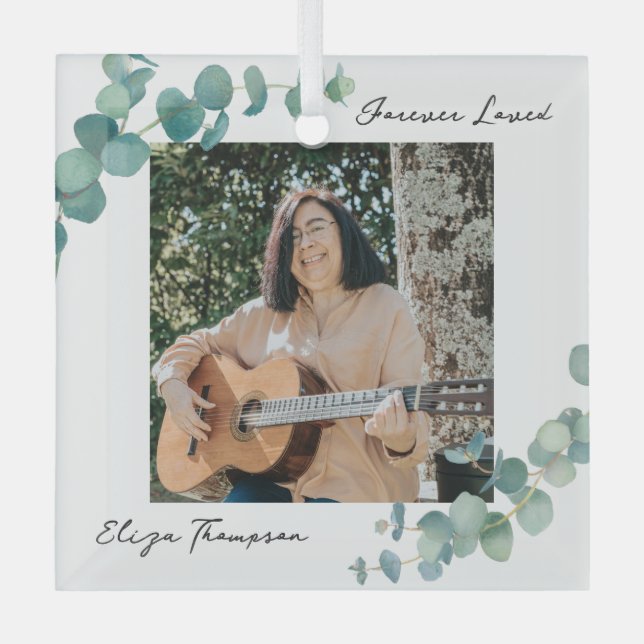 Adorno De Cristal Elegante monumento a la vegetación (Anverso)