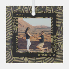 Adorno De Cristal Elegante Navidades modernos foto de pareja