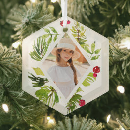 Adorno De Cristal Elegante Verdor Festividad Botánica Fotográfica