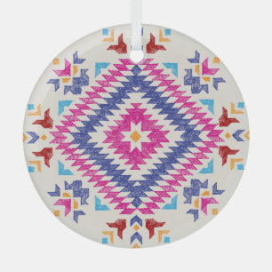 Adorno De Cristal Elemento de diseño tribal de mano brillante.