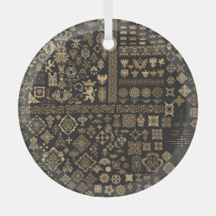 Adorno De Cristal Elementos barrocos: patrón de mega set.