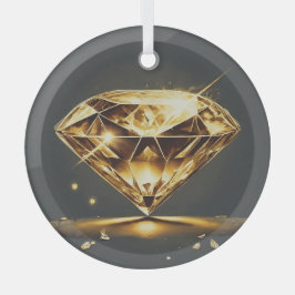 Adorno De Cristal Encrustado de diamantes