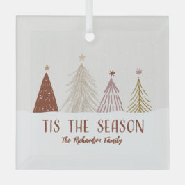 Adorno De Cristal Es La Temporada Árboles De Navidad Con Nombre Pers