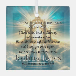 Adorno De Cristal Escalera celestial en el recuerdo amoroso de