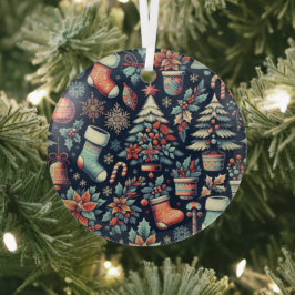 Adorno De Cristal Espíritu Navideño